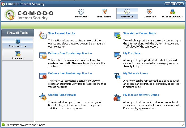 Скриншот COMODO Internet Security (32-bit)